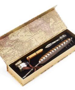 Antique Feather Copper Pen Stem Metal Nibbed Pen Writing Quill LL-14 12 71WiJknZFiL