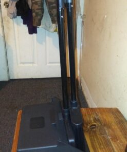 Carlisle FoodService Products Duo-Pan Upright Dust Pan and Broom Broom Set with Clip for Floor Cleaning, Restaurants, Office, And Janitorial Use, Plastic, 36 Inches, Black 36 Inches (Pack of 1) 45 71WijmgiubL
