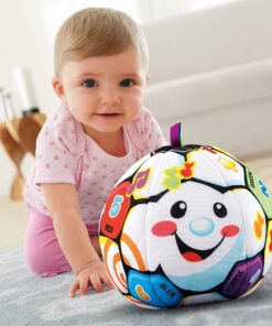 Alternative view of Fisher-Price Laugh & Learn Baby Musical Learning Toy, Singin’ Soccer Ball Plush With Songs Sounds & Phrases For Ages 6+ Months Retail Packaging