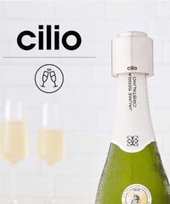 Cilio Stainless Steel Champagne Sealer, Bottle Stopper for Sealing Champagne Bottles Large 11 71WjMCyL3XL