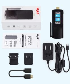 MeLE PCG02 Mini PC Stick Fanless Windows 11 Home N4000 4GB 128GB, Mini Computer Stick HDMI 4K 2.4G/5G Wi-Fi 5 BT4.2 Gigabit Ethernet Micro PC N4000-4GB-128GB-Win11 Home 17 71WjURTL25L