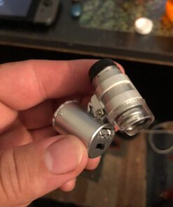 Grow Room Microscope - 60x Handheld Mini Pocket LED Loupe Magnifier - Blue or White Light - 26 71Wk8XAcoL