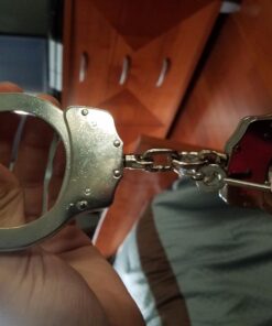 VIPERTEK Double Lock Steel Police Edition Professional Grade Handcuffs (Silver) 40 71WkMlZU nL