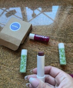 NIVEA Vegan Lip Care Variety Pack, Acai Seed Oil Shea Butter Lip Balm Sticks and Hemp Seed Oil Shea Butter Lip Balm Sticks, Pack of 4 Acai and Hemp 4 Count (Pack of 1) 43 71WkWo1Fb6L