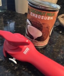 Kuhn Rikon Auto Safety LidLifter/Can Opener with Ring-Pull, 8 x 2.5 x 2.75 inches, Red Can Opener 29 71WkYKNZndL