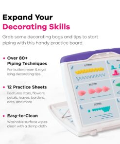 Wilton Set Practice Board, 13 x 10.75-Inch, White/Purple 25 71Wkbc9A6KS