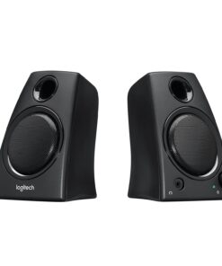 Logitech Z130 PC Speakers, Full Stereo Sound, Strong Bass, 3.5mm Audio Input, Headphone Jack, Volume Controls, Computer/TV/Smartphone/Tablet - Black Speaker 23 71WlZAShHnL