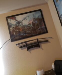 Ten Ryu MA-2SD Two-Tier Sword Stand, Black Lacquer Finish 22 71WlbosySpL