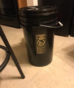 Hudson Exchange Premium 7 Gallon Bucket, HDPE, Black Pack of 1 20 71Wlq18yHkL