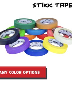 STIKK 3 Pack 1" inch x 60yd Red Painters Tape 14 Day Easy Removal Trim Edge Finishing Decorative Marking Masking Tape (.94 in 24MM) 15 71Wm07uNcDL