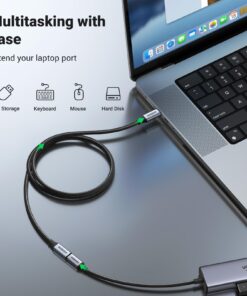 UGREEN USB C Extension Cable, (3.3Ft/1M/10Gbps/100W), USB C 3.2 Extender Nylon Type C Male to Female Cord Charging & Transfer Compatible with PSVR2/Macbook/iPad Pro/USB C Hub/Magsafe Charger/iPhone15 3.3 FT 15 71Wn2pvIbLL 3