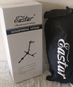 Eastar Saxophone Stand Portable Alto Sax Stand Includes 2 Detachable Pegs for Flute/Clarinet with Storage Bag, 3 in 1, EST-004, Black 18 71WnTQxh bL