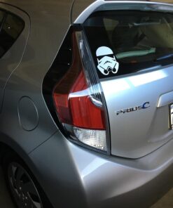 Storm Trooper Helmet Sticker Decal Notebook Car Laptop 5" x 6" (White) 24 71WndYIa8NL