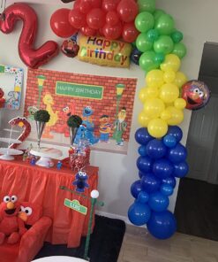 Elmo and Friends 2nd Birthday Supplies Decorations Balloon kit 29 71Wng4JZIxL