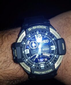 Casio Men's GA1000-9G G-Shock Gravitymaster Watch, Black/Gold 13 71WoMAslQUL