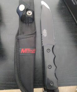 MTech USA MT-20-35 Series Fixed Blade Knife, Black Drop Point Blade, Plastic Handle, 8-Inch Overall 42 71WoUyWBslL