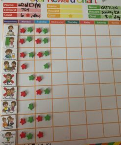 Kanru Behavior Chart for Kids at Home, Magnetic Reward Chart, Responsibility Chart, Chore Chart, Star Chart, Accommodate 1-3 Kids (for Home Use) 31 71WoXoqJCpL
