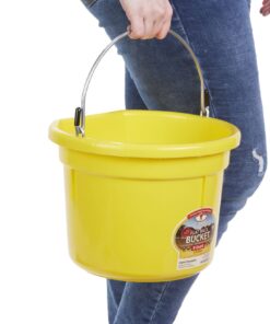 Little Giant Flat Back Plastic Bucket P8Fb Yellow 7 71WolzEMMlL