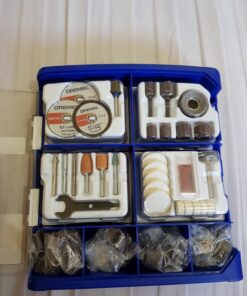 Dremel Rotary Tool Accessory Kit- 710-08- 160- EZ Lock Technology- 1/8 inch Shank- Cutting Bits, Polishing Wheel And Compound, Sanding Disc And Drum, Carving, Sharpening, And Engraving 160-Pieces 38 71Wp56eVCyL