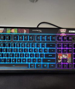 HyperX Alloy Core RGB – Membrane Gaming Keyboard, Comfortable Quiet Silent Keys with RGB LED Lighting Effects, Spill Resistant, Dedicated Media Keys, Compatible with Windows 10/8.1/8/7 – Black 33 71WpWpAxhWL