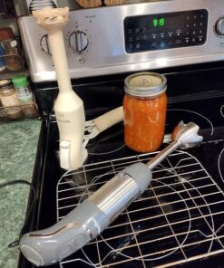 Mueller Smart Stick 800W, 12 Speed and Turbo Mode, 3-in-1, Heaviest Duty Copper Motor Immersion Blender, Titanium Steel Blades Hand Blender, Comfygrip Handle, Whisk, Beaker/Measuring Cup 49 71WpyYoPTbL