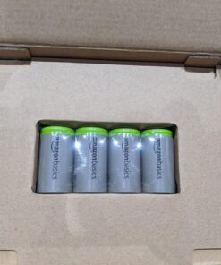 Amazon Basics 4-Pack Rechargeable C Cell NiMH Batteries, 5000 mAh, Recharge up to 1000x Times, Pre-Charged 28 71Wq dC8ADL