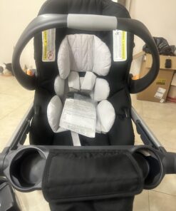 Chicco Bravo 3-in-1 Trio Travel System, Quick-Fold Stroller with KeyFit 30 Infant Car Seat and base | Camden/Black 39 71WqB co8cL