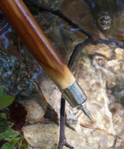 Alternative view of SE Survivor Series 55" Hand-Carved Grizzly Bear Hiking Stick - Durable Pine Wood, Weatherproof, Rope-Wrapped Handle, Steel Spike, Removable Rubber Tip for Trekking & Walking 55"