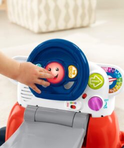 Fisher-Price Laugh & Learn 3-In-1 Smart Car, Baby Walker & Toddler Ride-On Toy with Smart Stages Learning Content for Ages 9+ Months Standard 36 71Ws5nBDUDL