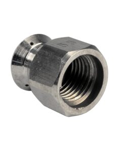 Sewer Jetter Kit 1/4" NPT x 100' Hose & 5.5 Orifice Button Nose Nozzle 4000 PSI 15 71WsKdtMGhL