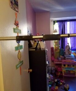 JFIT Deluxe Pull-Up, Chin-Up, and Heavy Duty Bars with Padded Grips - Doorway or Wall Mount Assembly Options Available 40" Deluxe Pull-Up Bar 36 71WsQbxYVL