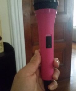 Singing Machine Wired Microphone for Karaoke, (Pink) - Unidirectional Dynamic Vocal Microphone - Plug-In Microphone for Karaoke Machine, AMP, & Speaker - Mic for Singing, Public Speaking, & Parties 1 Pink 25 71WsgyZ7y9L