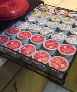 DecoBrothers K-Cup Holder Drawer for 36 Coffee Pods Storage, Black Metal 37 71Wu8ikwdPL