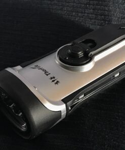 ThorFire Solar Flashlight Hand Crank Solar Powered Rechargeable Flashlight IPX6 Waterproof LED Emergency Lights Dynamo Torch Ideal for Camping Outdoor Climbing Backpack Hiking 64 71WuBB QtPL