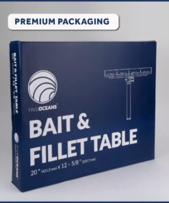 Five Oceans Boat Cutting Board, Fillet Table for Boat, Bait Table Premium Line, Rod Holder Mount, with Knife Slot, Plier Storage, Slotted Table Back, for Pontoon, Fishing Boats, Bass Boats - FO3936 17 71WuDFAJ8ML