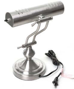 Alternative view of Boston Harbor ATB-8004 Piano Desk Lamp, Satin Nickel Silver