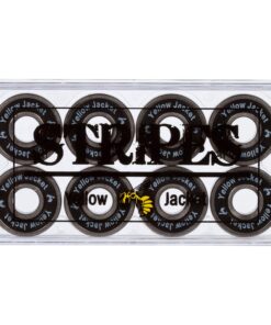 Yellow Jacket Premium Skateboard Bearings, Pro Longboard Bearings, 608, ABEC 9, Black Mamba (Pack of 8) Stripes - ABEC 9 1 6 71Wud1ewg9L