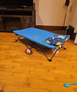 Regalo My Cot Portable Toddler Bed, Includes Fitted Sheet, Royal Blue , 48x24x9 Inch (Pack of 1) 42 71WudlnLQyL