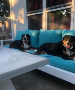 Greendale Home Fashions Deep Seat Cushion Set, Teal 14 71WvBDlTbfL