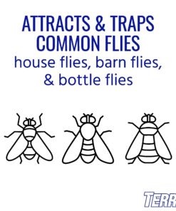 TERRO T380 Outdoor Reusable Fly Magnet Fly Trap - Poison Free Fly Killer and Trap with Bait 28 71WvDuTaTnL