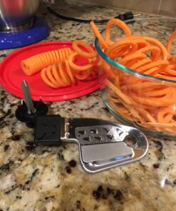 KitchenAid Fruit and Vegetable Spiralizer Attachment Stand Mixer, Polished Aluminum Spiralizer - 5 Blades 46 71WvetaGkFL