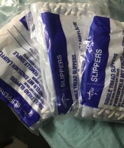 Medline Blue Adult Soft Knit Gripper Slippers - 3 Pair - 1 Size Fits Most 9 71WvkY6F7fL