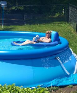 Intex 26175EH Easy Set 15 Feet by 42 Inch Round Inflatable Outdoor Backyard Above Ground Swimming Pool Set with Cover, Ladder, and Filter, Blue 15FT x 42IN 46 71Ww8k pIoL 1