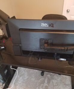 Mount-It! Single Monitor Arm Mount | Desk Stand | Full Motion Height Adjustable Articulating Tilt | Fits 19 21 24 27 29 30 32 Inch VESA 75 100 Compatible Computer Screen | C-Clamp and Grommet Base 51 71WwFTkckVL