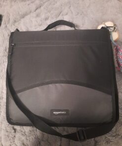 Amazon Basics 3-Ring Binder with Zipper - O-Ring, 3 Inch, Black 1 44 71WxS6LbooL