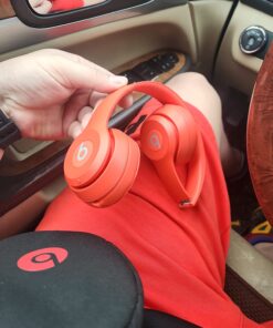 Beats Solo3 Wireless On-Ear Headphones - Apple W1 Headphone Chip, Class 1 Bluetooth, 40 Hours of Listening Time, Built-in Microphone - Red (Latest Model) Without AppleCare+ 43 71WxTTzyYYL