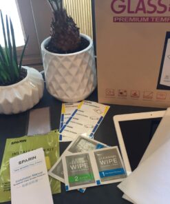 SPARIN 2 Pack Screen Protector Compatible with iPad 6th 5th Generation/iPad Air 2/ iPad Pro 9.7, Tempered Glass Screen Protector 76 71WxYfIMdKL