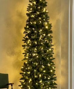 National Tree Company Artificial Slim Christmas Tree, Green, Kingswood Fir, Includes Stand, 7.5 Feet Kingswood Fir Slim-7.5 ft 35 71WxnQ4zODL