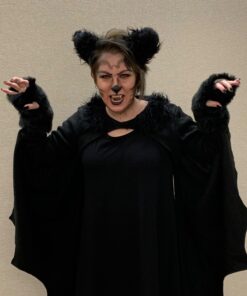 Leg Avenue Women's Cozy Bat Shrug and Headband One Size Black 18 71WyRZy2RzL