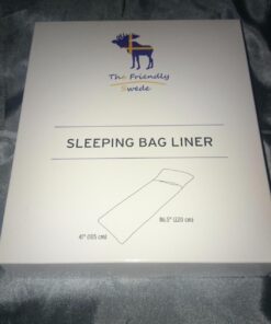 The Friendly Swede Sleeping Bag Liner, Travel Sheets for Hotel, Camping Sheets, Adult Sleep Sack, Travel Sleeping Bag - Ultralight Polyester or Microfiber Cotton Feel - Pocket-Size with Stuff Sack Silver Grey, Velcro 14 71Wyt3z33UL